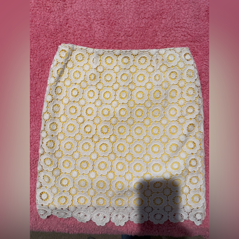Brooks Brothers Sunny Yellow Floral Skirt